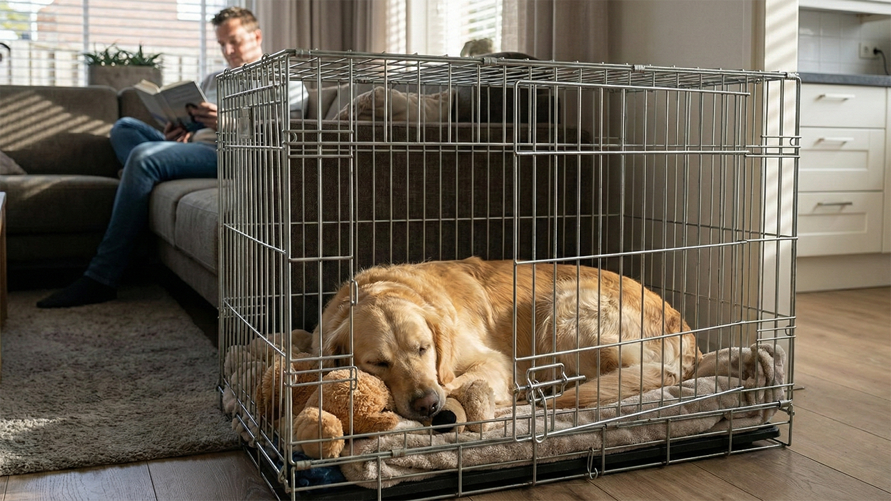 hond_doet_middagdutje_in_bench