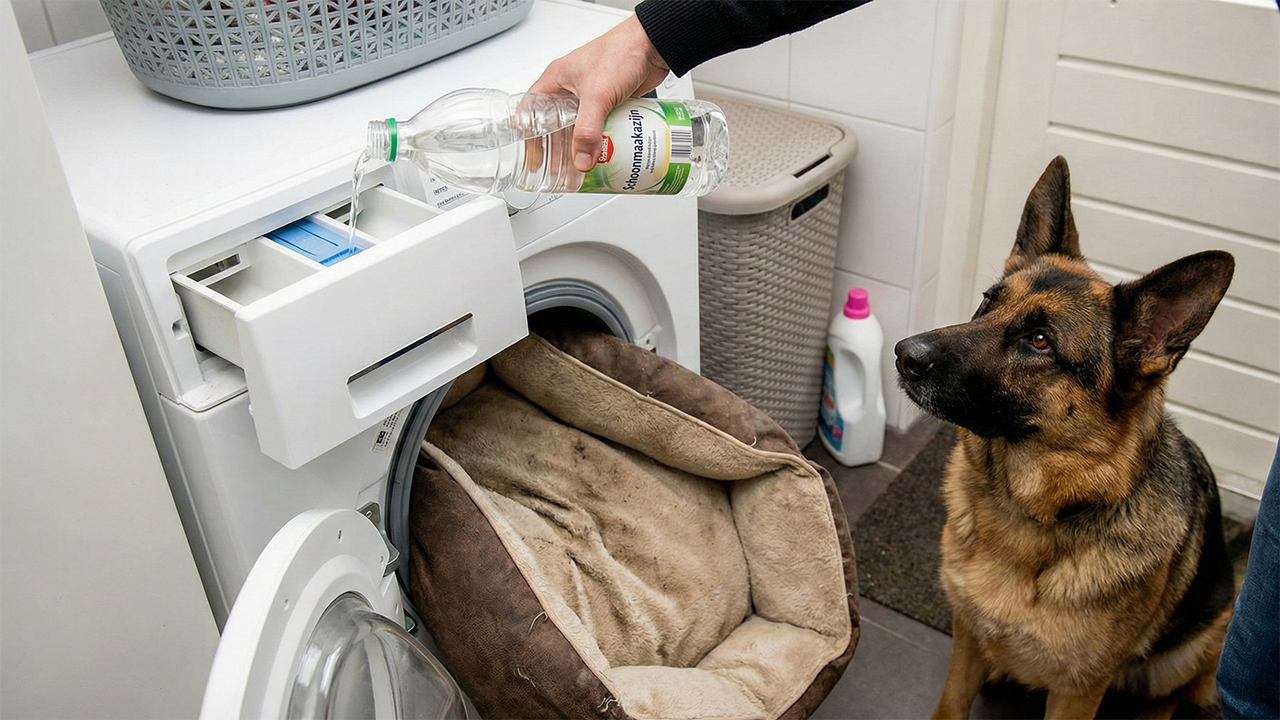 hondenmand_in_wasmachine_scheut_azijn