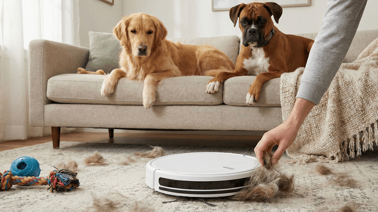 robot_stofzuiger_zuigt_hondenharen_op