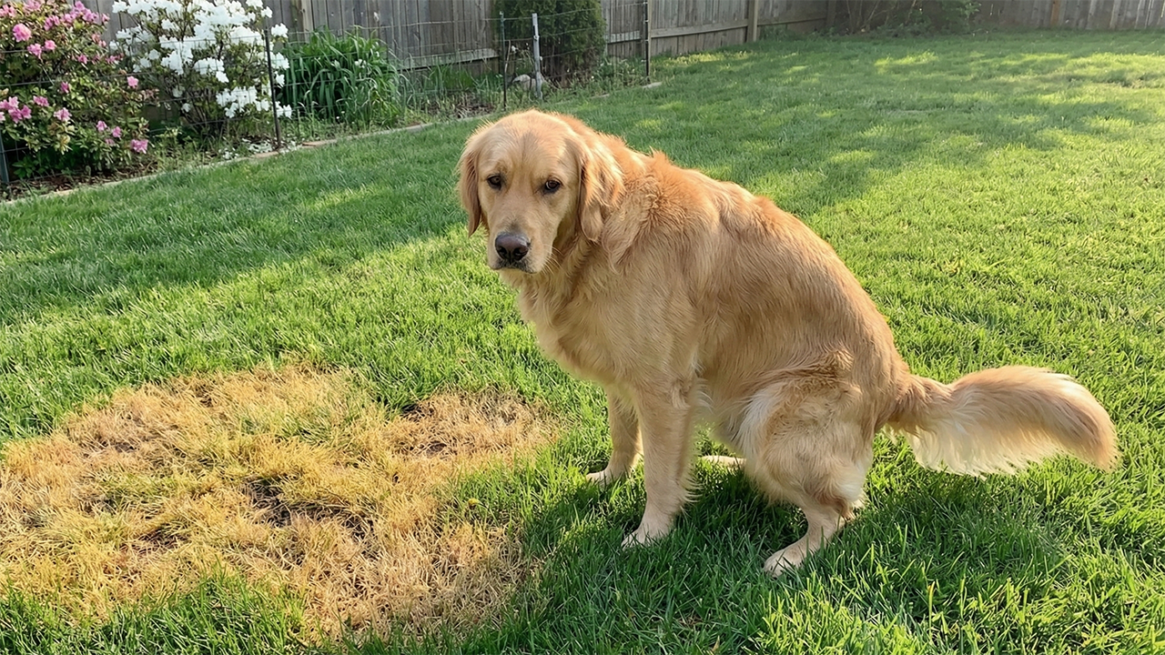 hond_urine_op_gazon_gele_vlekken